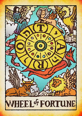 Tarot Wheel of Fortune