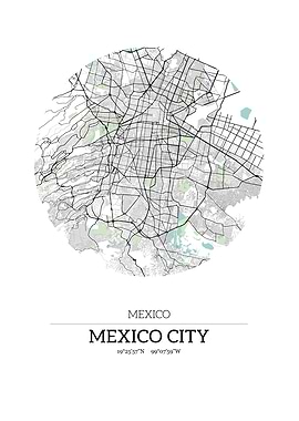 Mexico City City Map with