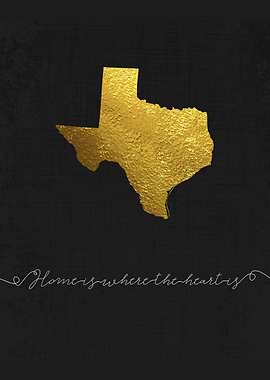 Texas home sweet home map