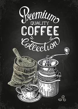 Vintage coffee poster