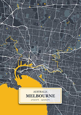 Melbourne City Map