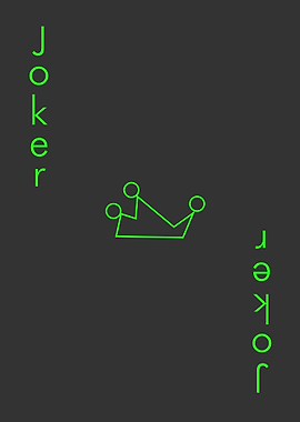 Carta JOKER minimalista