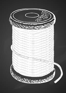 Vintage sewing poster