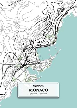 Monaco City Map