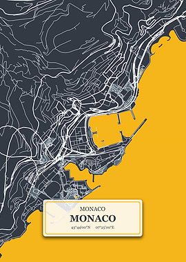 Monaco City Map