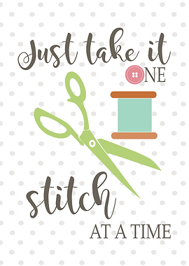 one stitch sewing art