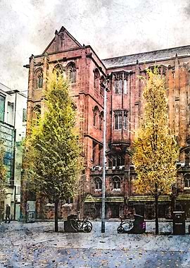 Manchester city watercolor