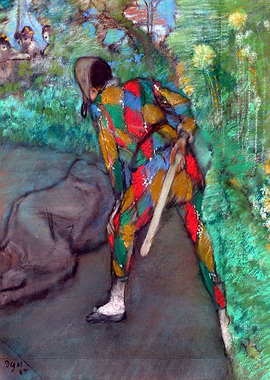 Edgar Degas Harlequin