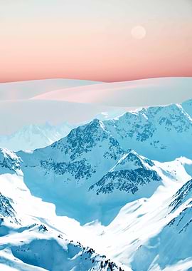 Snow and Blush Horizon