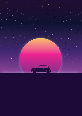 Retro 80s Car