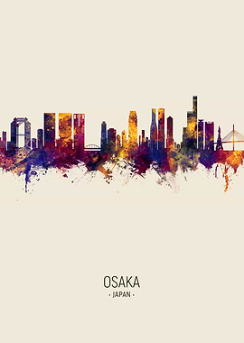 Osaka Skyline Japan