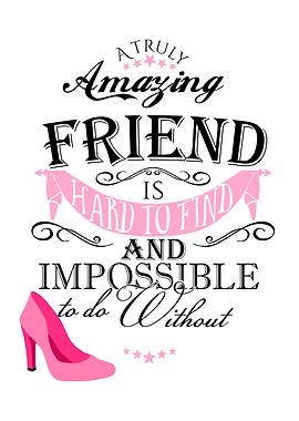 Amazing friend shoe art