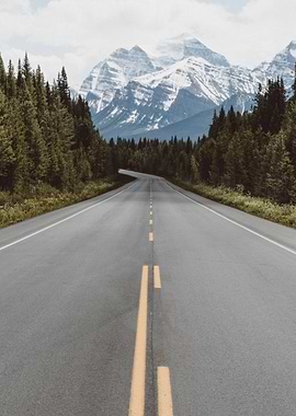 Road middle of Mountains