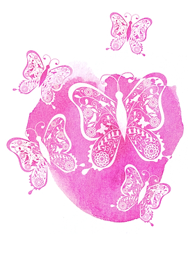 pink baby girl butterfly