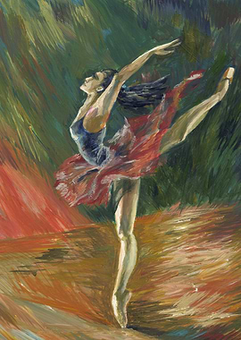 Ballerina Painting Acrylic