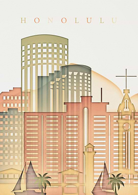 Honolulu Hawaii Skyline