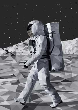 Space Walker Mirrored