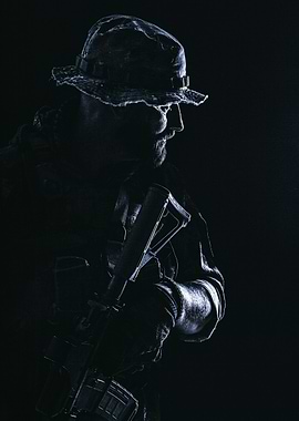 Half length studio contour