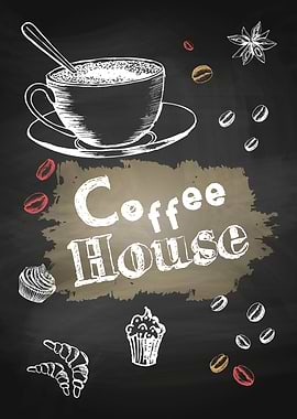 Coffee house blackboard