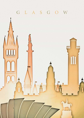 Glasgow Scotland Skyline