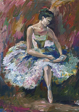 Ballerina Painting Acrylic