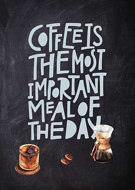 Coffee lettering