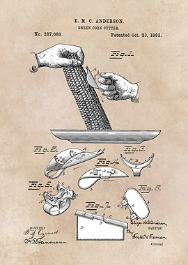 patent Anderson green corn