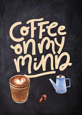 Coffee lettering