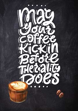 Coffee lettering