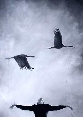 Minimalistic bnw portrait