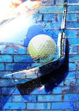 Golf art print work 7