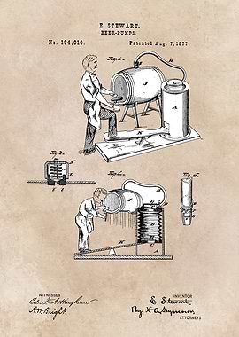 patent Stewart Beer pumps