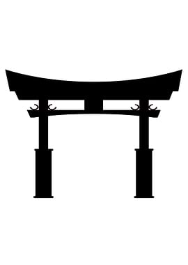 Tori Gate Silhouette