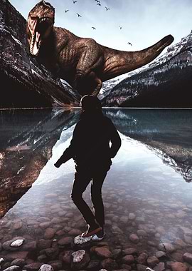 Trex and the man meeting