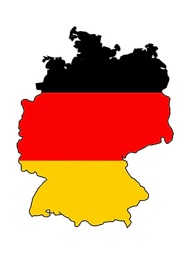 German Flag Map