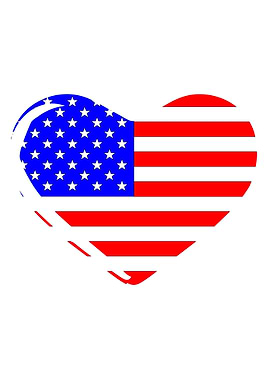 Stars and Stripes Heart