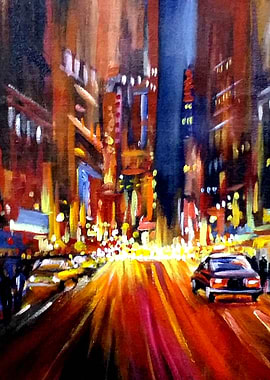 City Street at Night