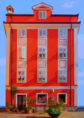 beautiful colorful houses