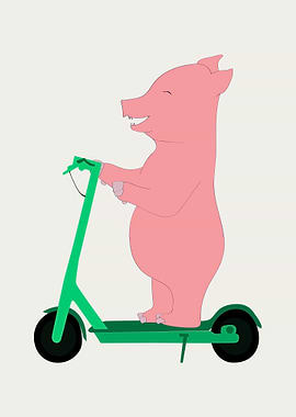 Pig scooter