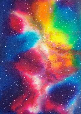 Colourful nebula