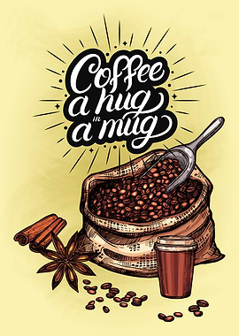 Coffee lettering