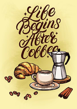 Coffee lettering