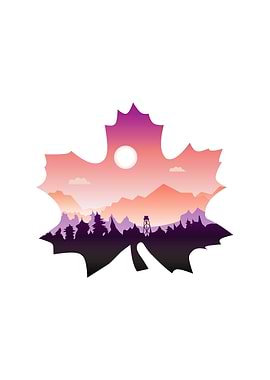 landscape in maple