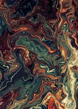 Green Stone abstract