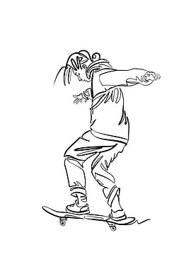 Exercise wirh skateboard