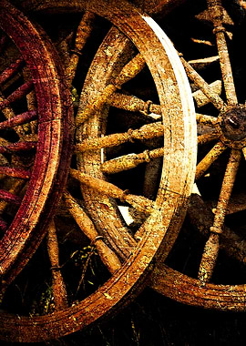 Vintage Spinning Wheels