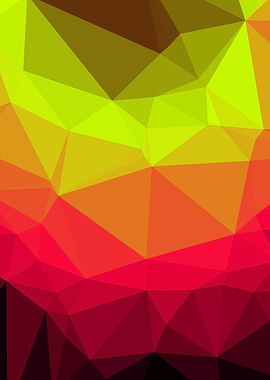 Red Trianglify colors