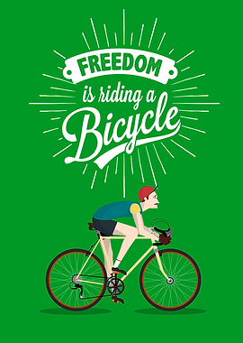Freedom is riding a Bike