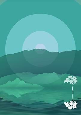 Turquoise and Blue Rays