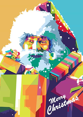 Santa Claus with text